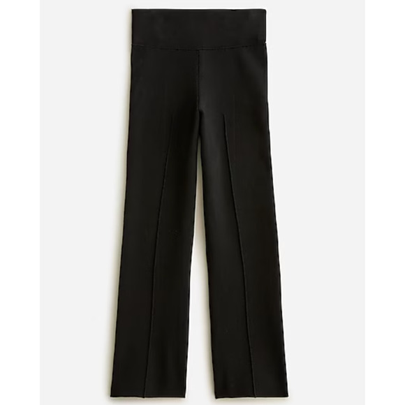 NWT J. Crew Delaney Kick Out Sweater Pant S Black BQ100 J.Crew Travel Trousers - Picture 2 of 6